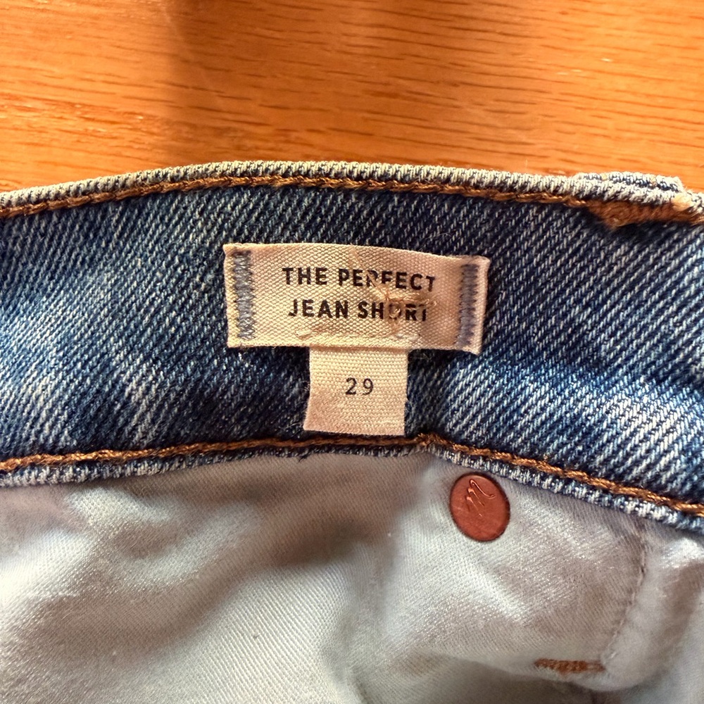 Madewell Perfect Vintage Light Blue Jean Shorts 29 - Picture 5 of 5